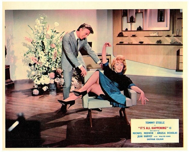 It's All Happening Original British Lobby Card Tommy Steele Angela Douglas