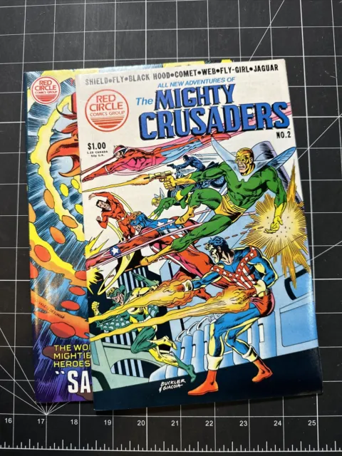 mighty Crusaders 2 & 5 Red Circle comics VF