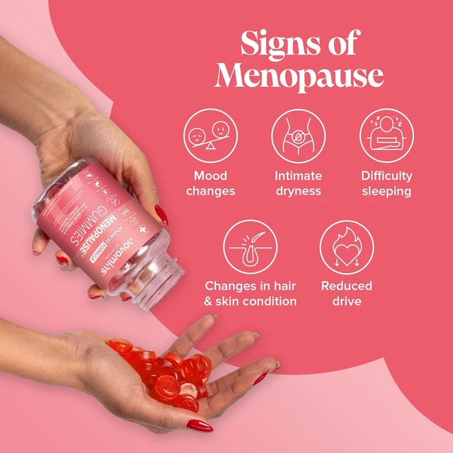 MENOPAUSE GUMMIES Menopause Supplements for Hot Flushes & Night