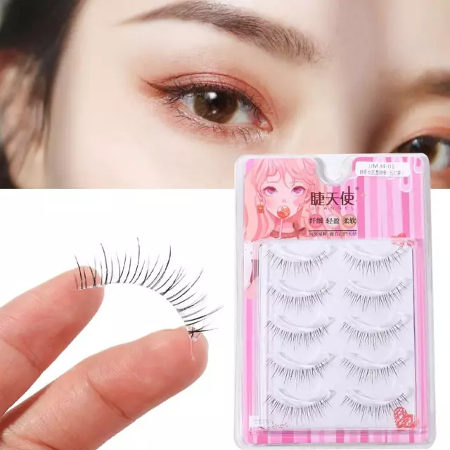 Women Curling Long Manga Lashes False Eyelashes Full Strip Eyelash Makeup Tools