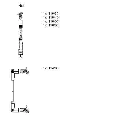 BREMI 481 ZÜNDKABEL-KIT für SEAT, VW EUR 36,47 - PicClick DE
