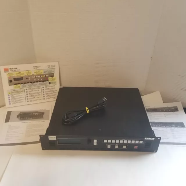 Barco DCS-100 Channel Video Switcher 10-Bit Sampling with Power Cord and Manual