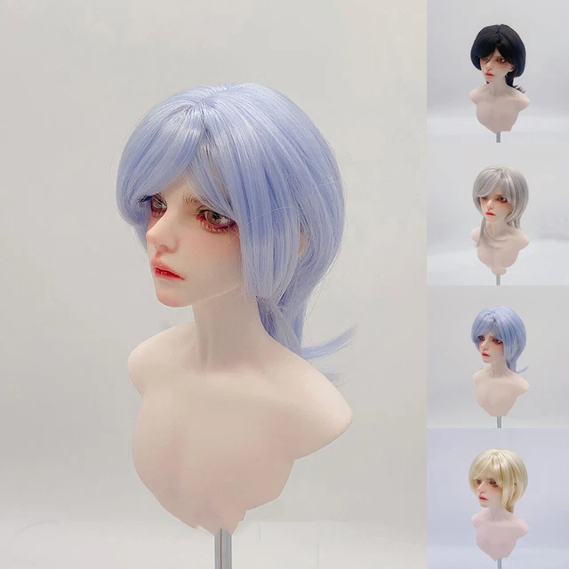 Doll's Wigs Solid Colors Handsome Soft Hair for 1/3 1/4 1/6 BJD Dolls Replace