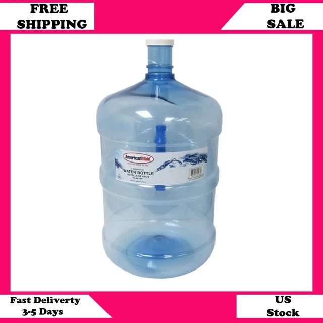 5 GALLON WATER Jug Large Reusable Container Bottle Durable Plastic Big