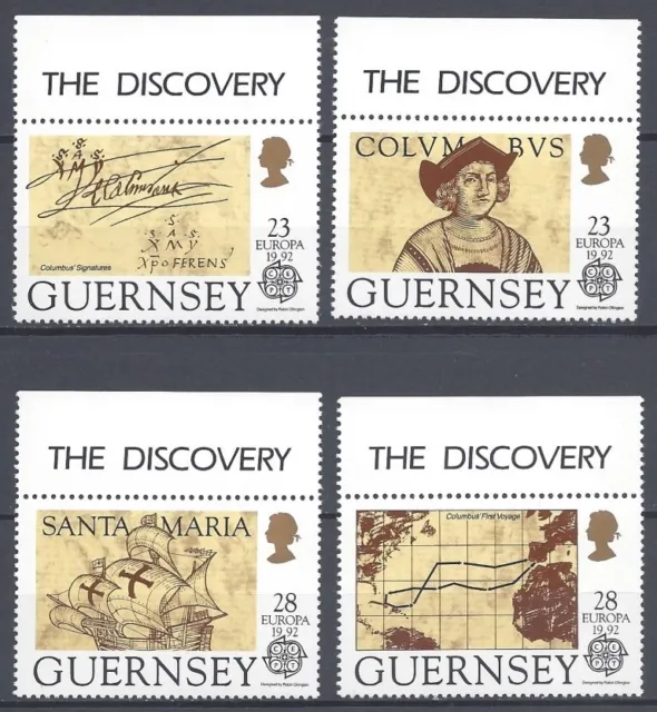 Guernsey - 1992 Mi.Nr. 549-552 (SG: 556-559) CEPT Kolumbus postfrisch