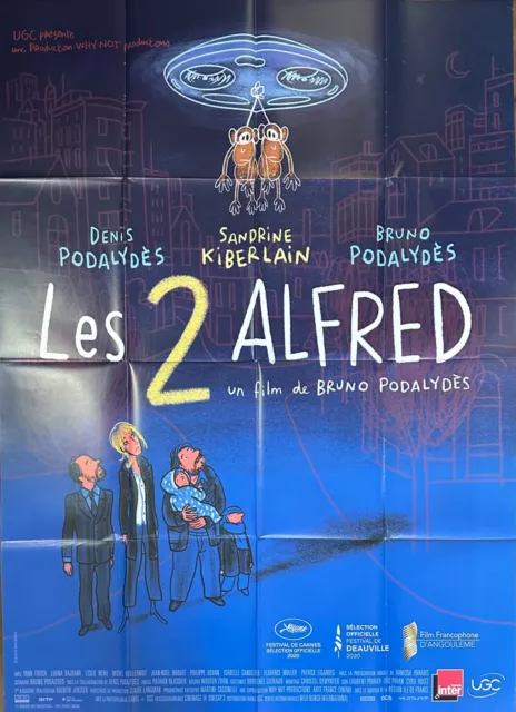 Affiche Cinéma LES 2 ALFRED 120x160cm Poster / Bruno & Denis Podalydès