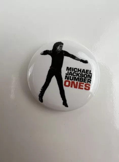 Michael Jackson Number Ones Album Pushback Button Lanyard Lapel Hat Tote Pin