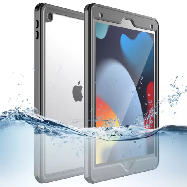 iPad 9th/8th/7th Gen 10.2 Inch Case Waterproof Shockproof Full Cover Underwater
