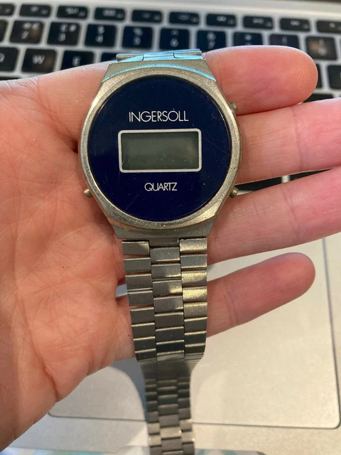 VINTAGE DIGITAL MENS Ingersoll Quartz Watch 19.99 PicClick UK