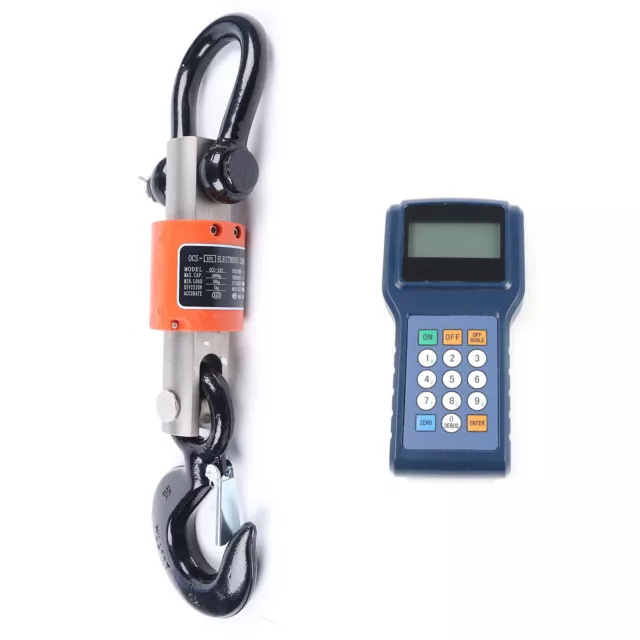 10T Digital Electronic Hanging Crane Scale Wireless Remote W/ Handheld Meter USA