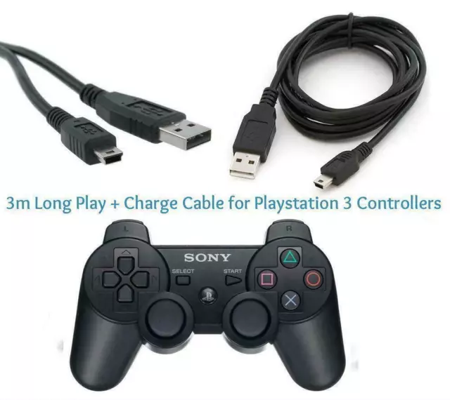 Cable De Recharge Micro USB De 10 Pieds Pour Manette PS4 / Xbox