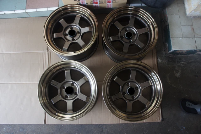 FOR MIATA MX5 civic e30 eg6 dc2 bmw 2002 JDM TE V 6spoke Style 15 ...