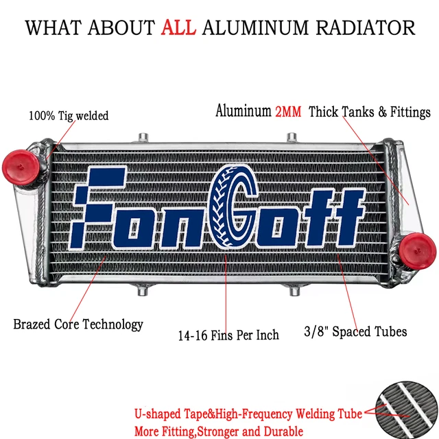 Rotax 914 Radiator 32MM ALUMINUM RADIATOR,FIT For Ultralight Rotax 912/ 912i 914 UL 4 ...