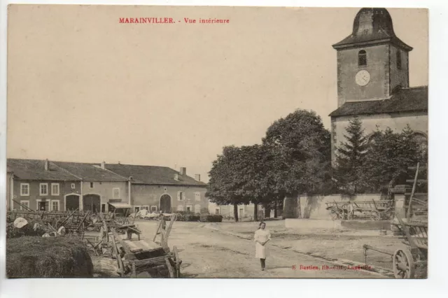 MARAINVILLER - Meurthe et Moselle - CPA 54 - Vue intérieur du village - église