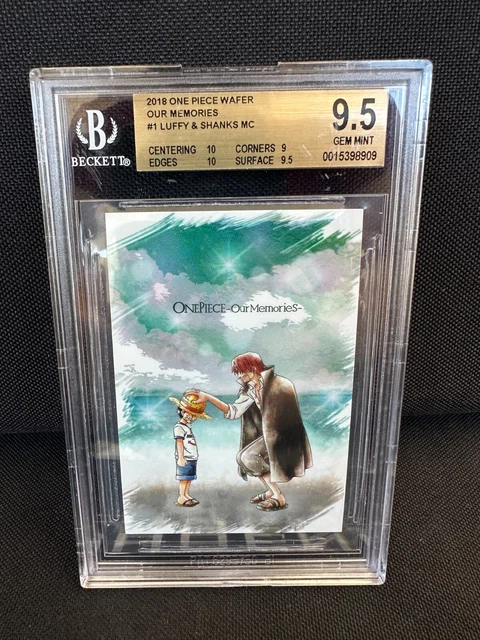 ONE PIECE FIRST Edition wafer card Luffy&Shanks Romance dawn scene our