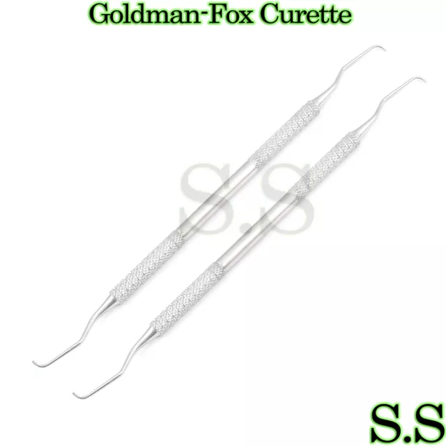 2 Goldman-Fox Dental Curette Anterior & Premolar Surgical Instruments 3