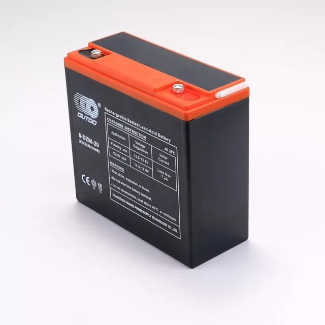 6-DZM-20 12V 24Ah Battery for ATV Quad Scooter Buggy Razor Golf Bicycle Mower US