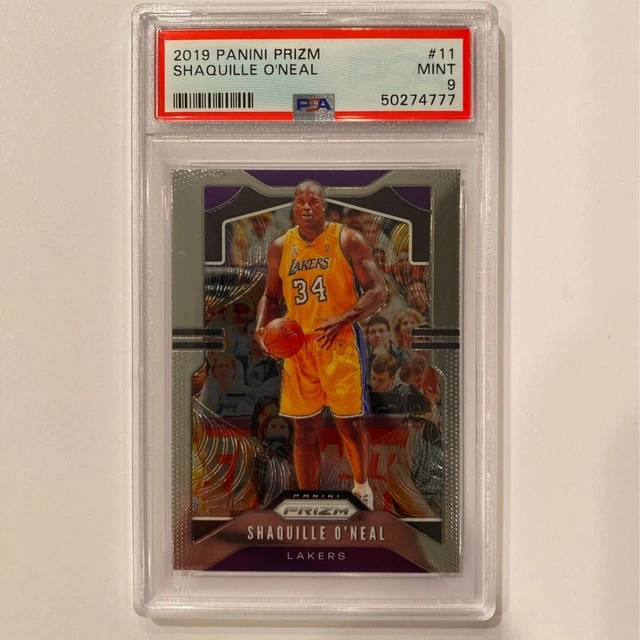 Shaquille O'Neal 2019 Panini Prizm #11 PSA Graded 9 Mint Los Angeles Lakers
