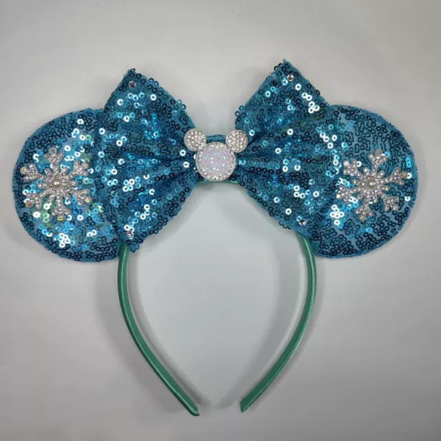 Disney On Ice inspired headband Princess Minnie Mickey Mouse ears with bow Elsa