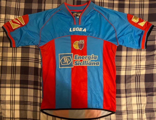 Maillot De Football Vintage CATANIA MASCARA Legea 2009-2010 Serie A Away - Taille L, Occasion