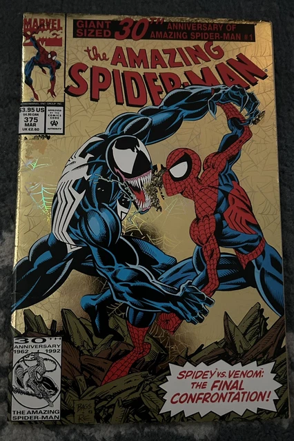 Amazing Spider-Man #375 NM! Venom Gold Foil Cover! Key! Very High Grade!