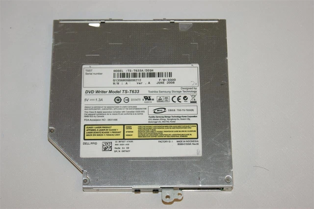 Dell Vostro 1520 Ide DVD Drive Burner Without Cover TS-T633A #2411_01