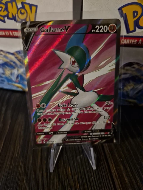 Carte Pokemon GALLAME 181/196 V Full Art FA Epée et Bouclier 11 EB11 FR NEUF