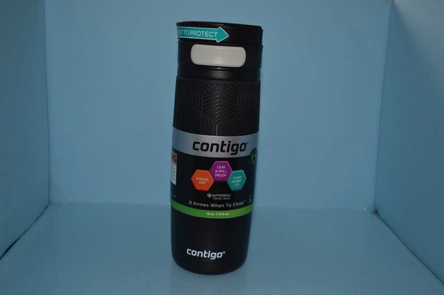 Contigo 16 oz. AutoSeal Insulated Stainless Steel Travel Mug, All Black