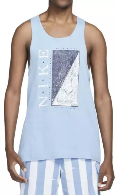 Nike Sportswear Men's RWD Graphic Tank Top (Psychic Blue) DM7951-436