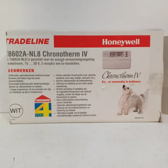 Honeywell Chronotherm IV T8602A-NL8 Clock Thermostat Thermostats programmable