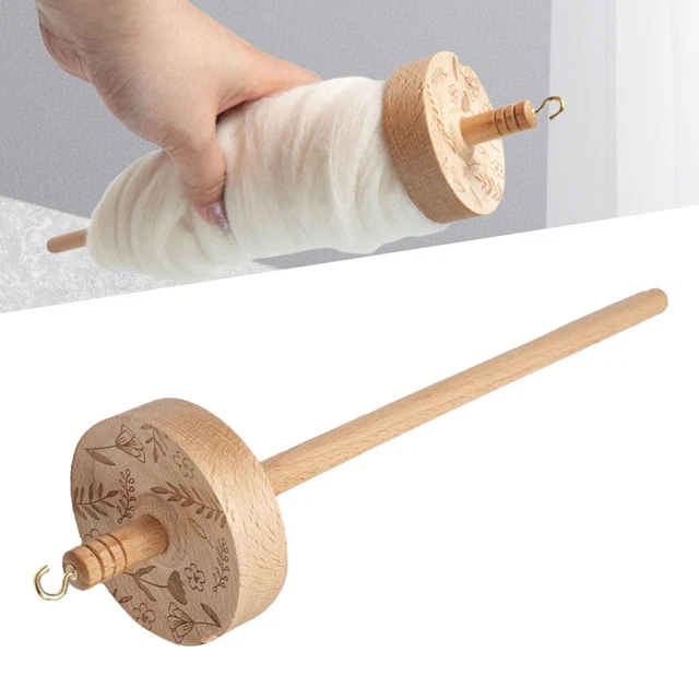 Top Whorl Easy to Use 12.80inch Wheel Drop Spindle for Woven Crochet Felting