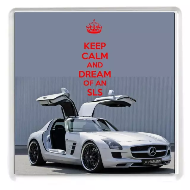 Unique Carré dessous de Verre " keep calm Et Dream D'Un SLS " Mercedes SPORTS