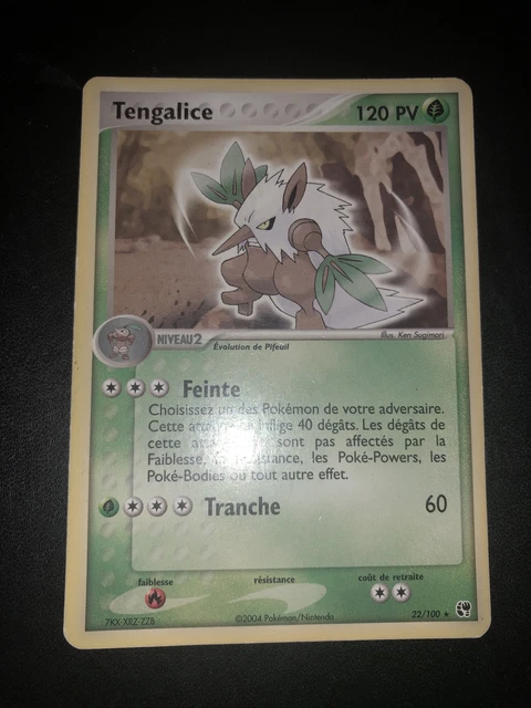 Tengalice Rare - Pokemon 22/100 Ex Tempete De Sable Bon Etat Fr