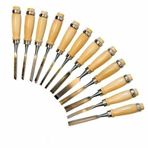 Set Di 10 Scalpellini Per Intaglio Legno - Strumenti Da Falegname Per Bricolage