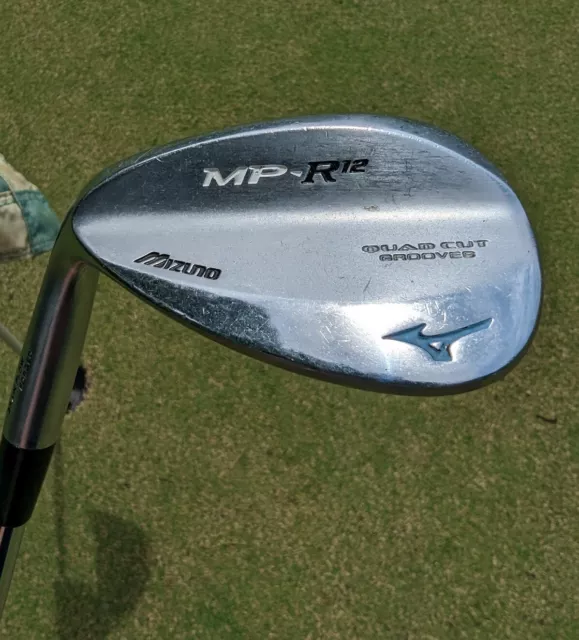 Mizuno MP R-12 White Satin Chrome Lob Wedge 52° Left-Handed Steel #3060 Golf
