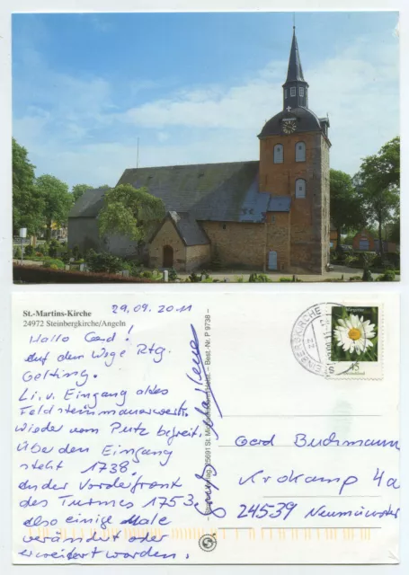 61044 - Steinbergkirche/Fishing - St. Martin's Church - Postcard, Run