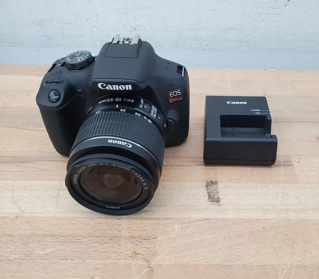Canon EOS Rebel T7 24MP DSLR Camera w/ 18-55mm Lens & Charger