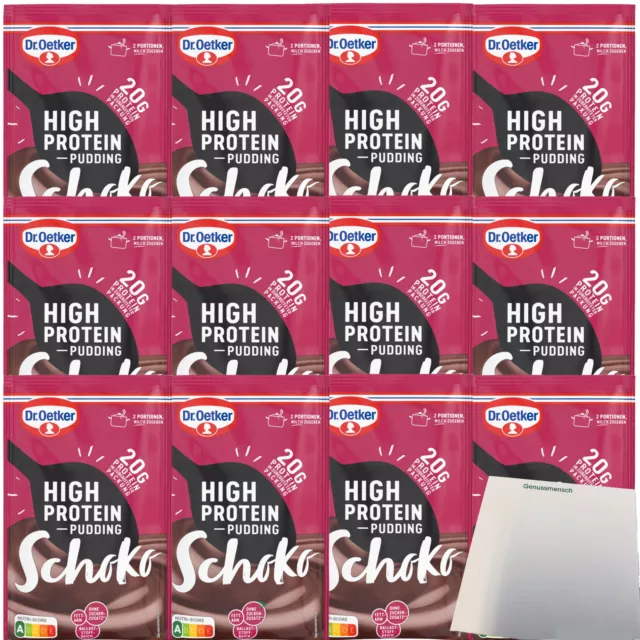 Dr. Oetker High Protein Pudding Schoko 12er Pack 12x58g Beutel usy Block