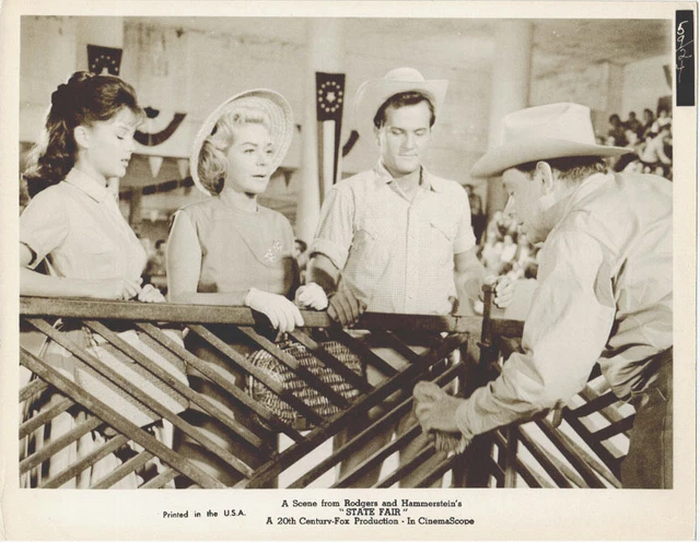 Orig. 8x10 "State Fair" - ALICE FAYE - TOM EWELL - PAMELA TIFFIN - PAT BOONE