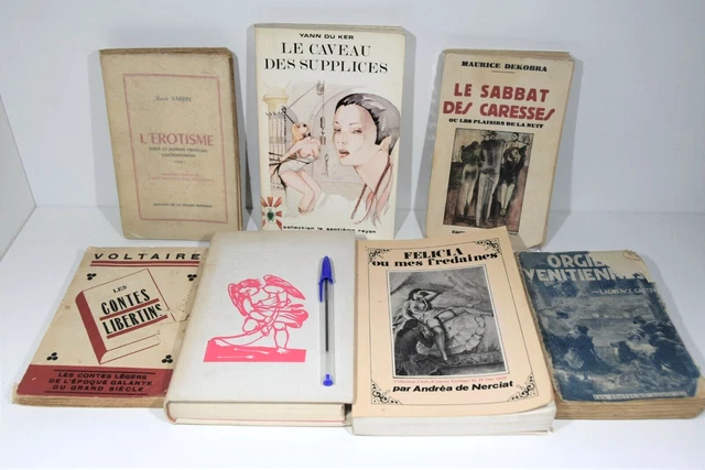 ( EROTIQUE )  Lot de Romans - Libertins - Charme  (=  6 Livres )