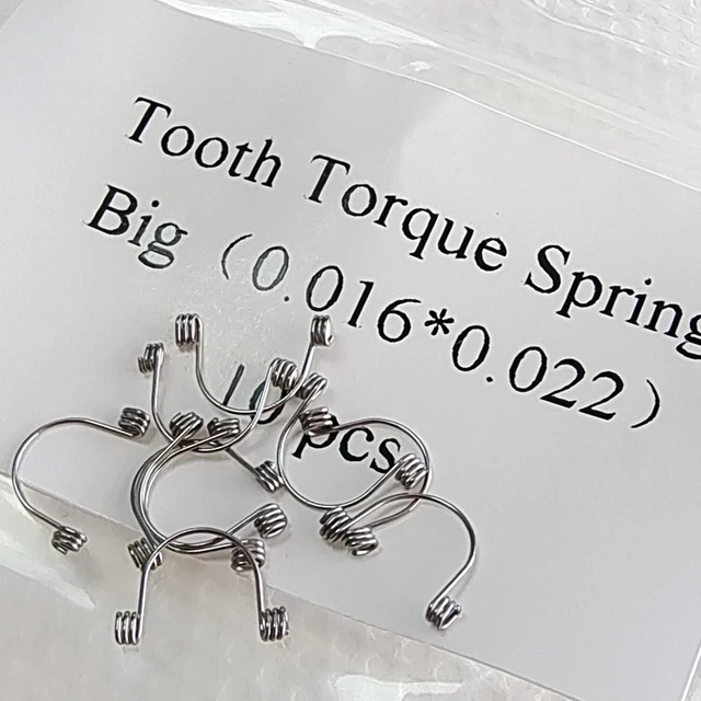 10Pcs Dental Ortho Anterior Teeth Torque Rectangular Springs 0.016*0.022 Big