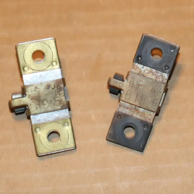 One Lot of 2  Square D  B19.5   Thermal Overload Relay Heater Element Sq D
