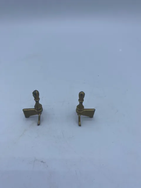 Vintage Dollhouse Miniature Metal Fireplace Accessories, Made in Japan, Andirons