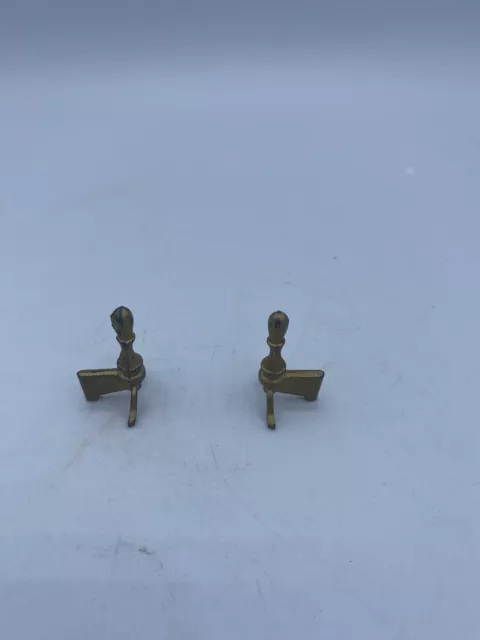 Vintage Dollhouse Miniature Metal Fireplace Accessories, Made in Japan, Andirons