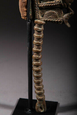 Art African Hammer Gong Baoulé Bronze 563 3