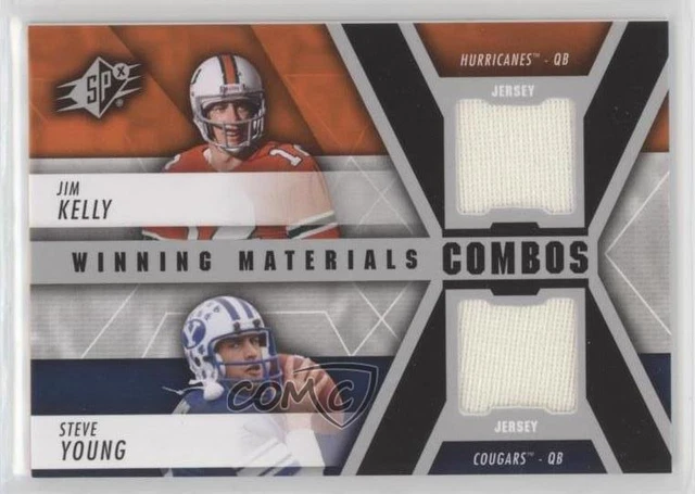 2014 SPx Winning Materials Combos Steve Young Jim Kelly #WC-KY HOF