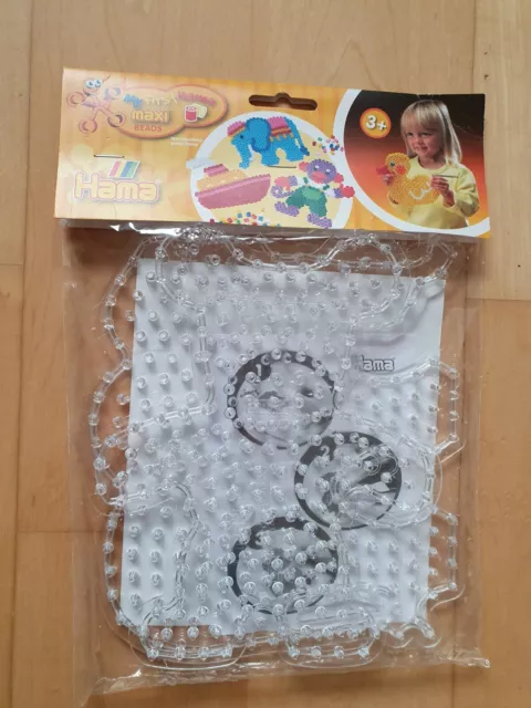 Neu! Bügelperlen Steckplatten Set Teddy+Elefant Hama Nr.8251