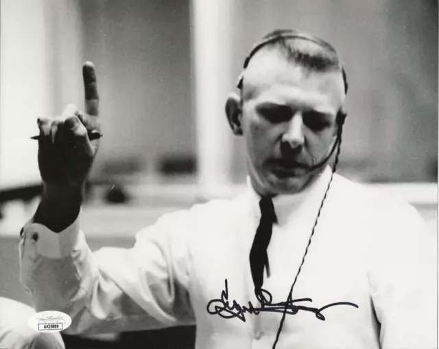 Eugene Kranz NASA Flight Director REAL hand SIGNED Photo #2 JSA COA Apollo 13