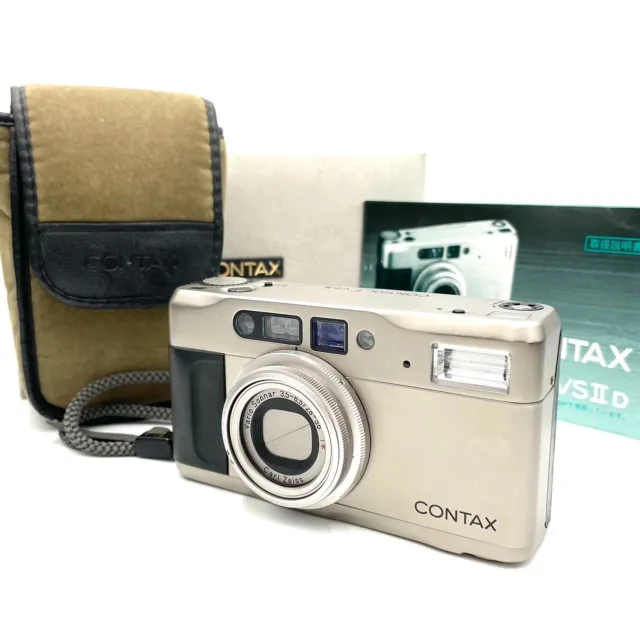 [ NEAR MINT in BOX ] Contax TVS 35mm Point & Shoot Film Camera From Japan