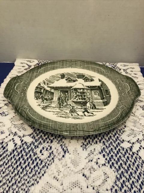 Royal China-The Old Curiosity Shop-11 5/8” Handled Cake Plate